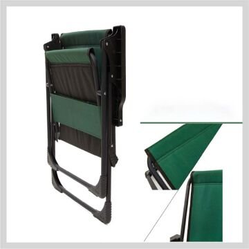 KampSeti 2 Adet Yeşil Kamp Sandalyesi-Kamp Masası Seti