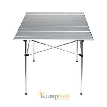 KampSeti 2 Adet Mavi Kamp Sandalyesi-Kamp Masası Seti