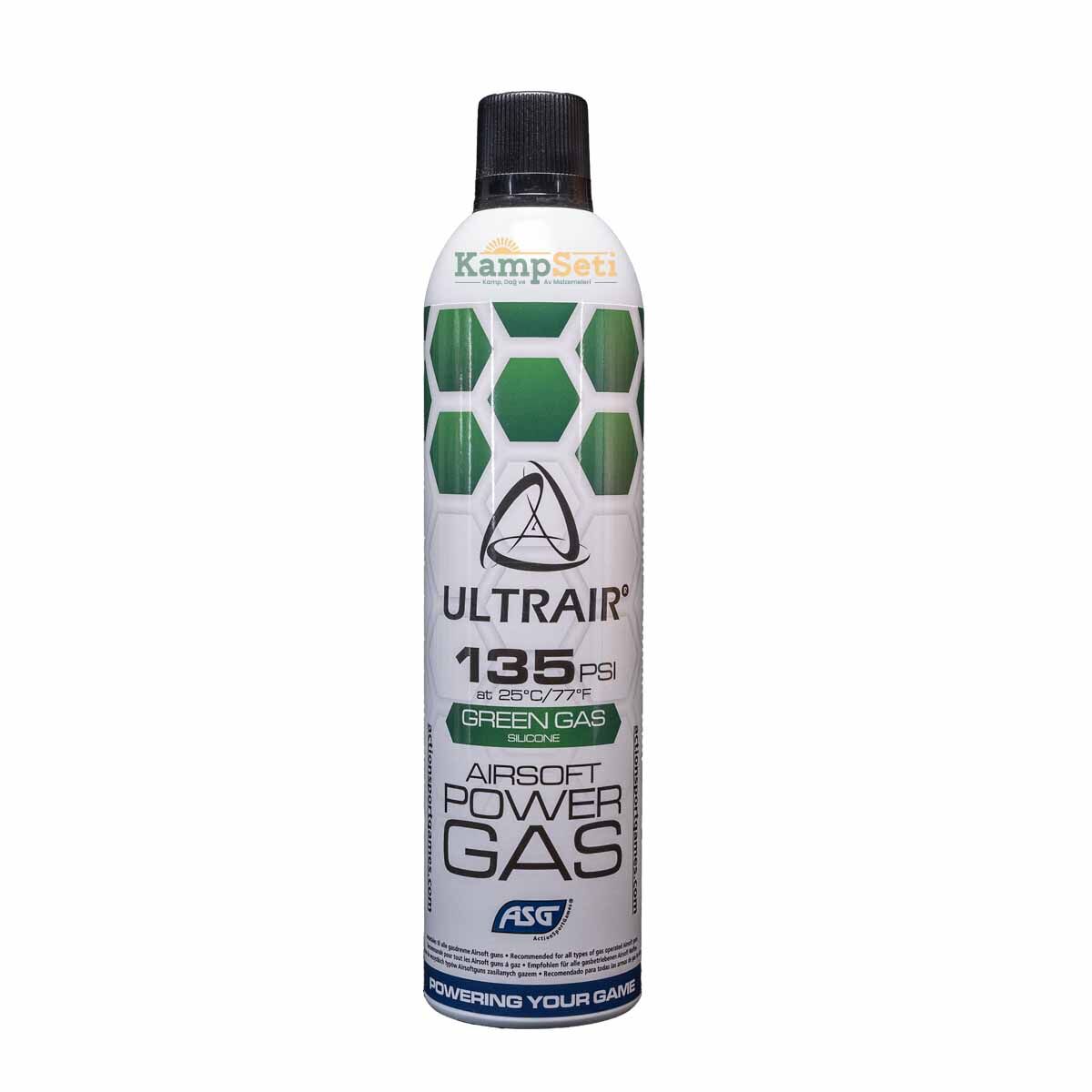 ASG Ultrair Power 135 PSI Silikonlu GreenGas 570 ml