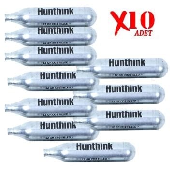 10 Adet Hunthink 12 Gram CO2 Havalı Tabanca Tüpü