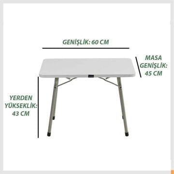 Kampseti Katlanır Kamp Masası-Taşınabilir Piknik Bahçe Masası ve Sehpa