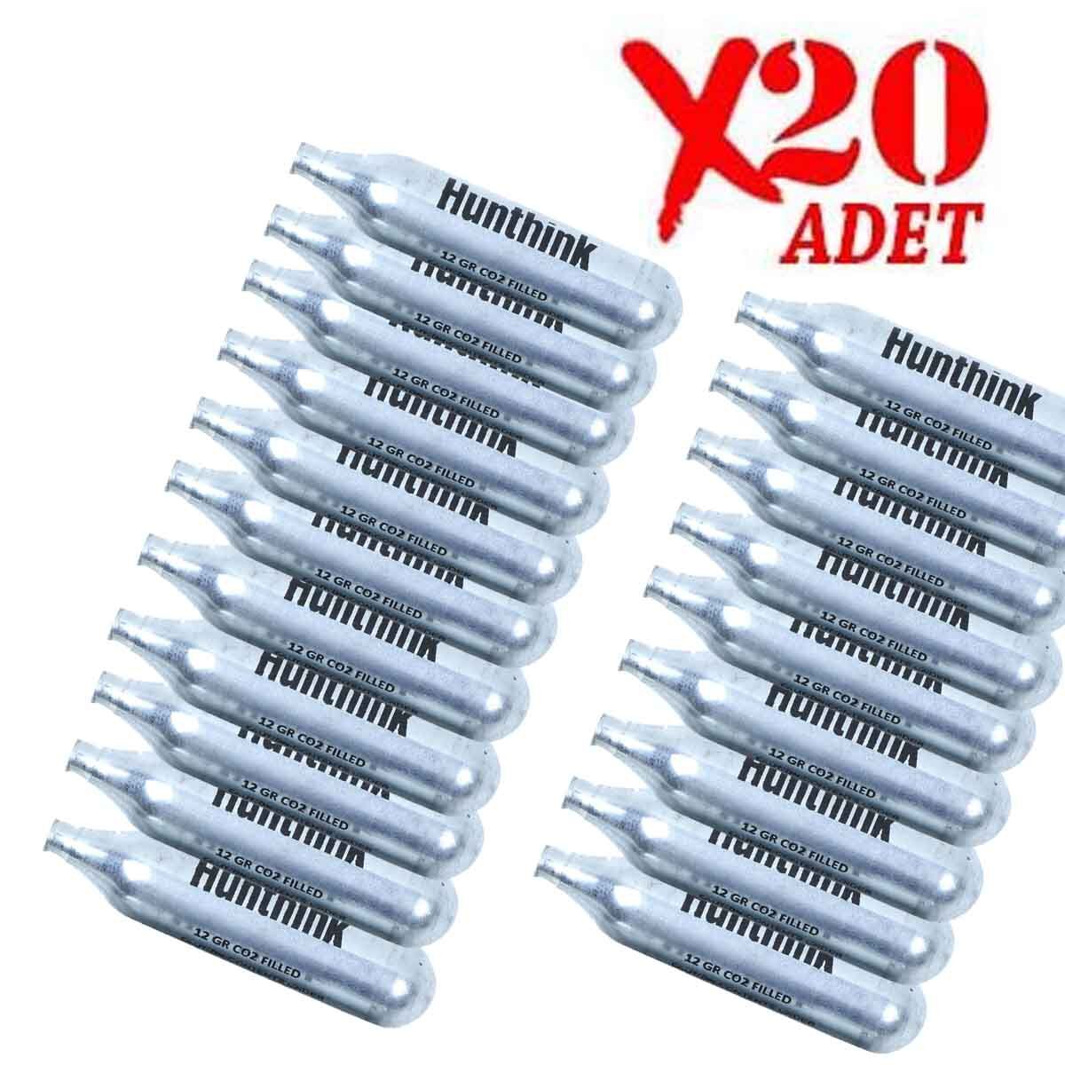 20 Adet Hunthink 12 Gram CO2 Havalı Tabanca Tüpü