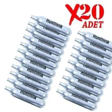 20 Adet Hunthink 12 Gram CO2 Havalı Tabanca Tüpü
