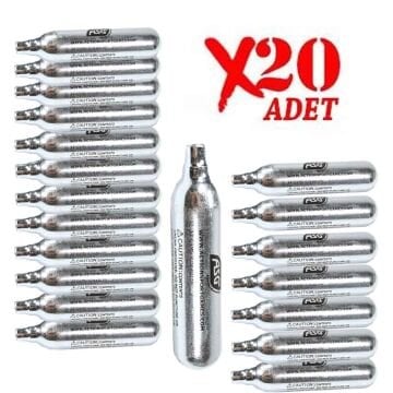 20 Adet ASG 12 Gram CO2 Havalı Tabanca Tüpü