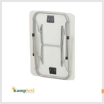 Kampseti 2 Adet Kırmızı Katlanır Kamp Sandalye ve Masa Seti-Taşınabilir Piknik Bahçe Sandalyesi-Masası