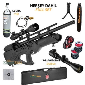 Hatsan Hercules Bully Long QE PCP Havalı Tüfek 6.35 mm Full Set