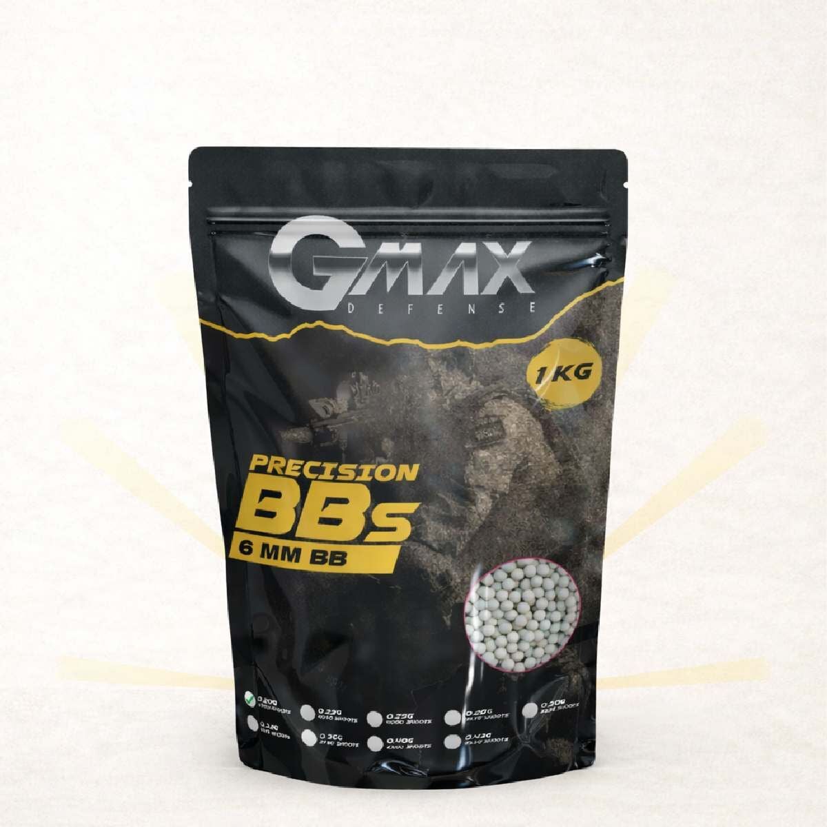 Gmax 0.25g Airsoft BB 4000 Adet 1 Kg