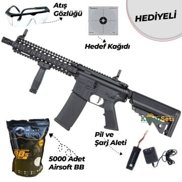 Specna Arms MK18 SA-P19 Airsoft Tüfek DD Prime Aster II ETU Siyah