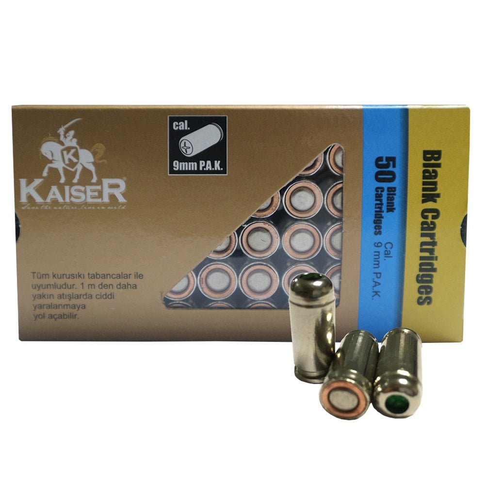 KAISER 9 mm Uzun Beyaz Ses Mermisi KAISER 9 mm Uzun Beyaz Ses Mermisi