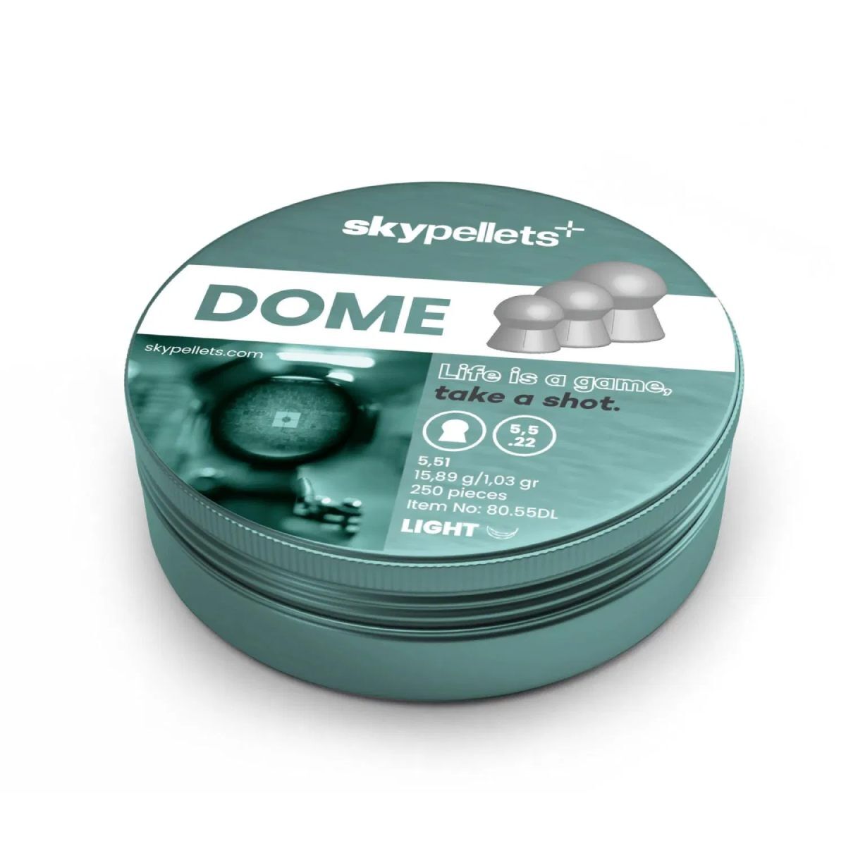 SkyPellets Dome Light 5.5 mm Havalı Tüfek Saçması 250 Adet
