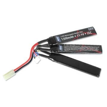 ASG Airsoft Lipo Pil 11.1V 1300mAh 14.43Wh 25C