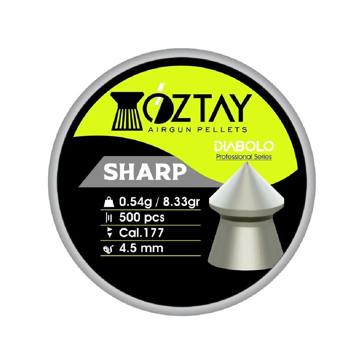 Öztay Sharp 4.5 mm Havalı Tüfek Saçması Pellet 500 Adet