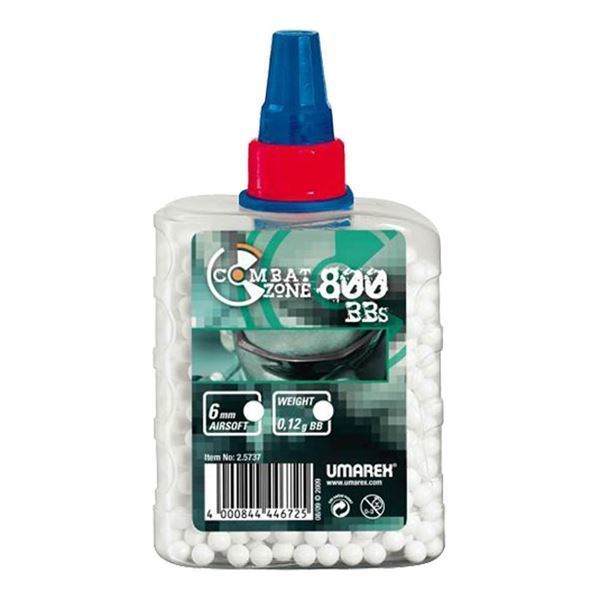 COMBAT ZONE Plastik Airsoft BBs 6 mm. 0,12 gr Beyaz 800 Adet