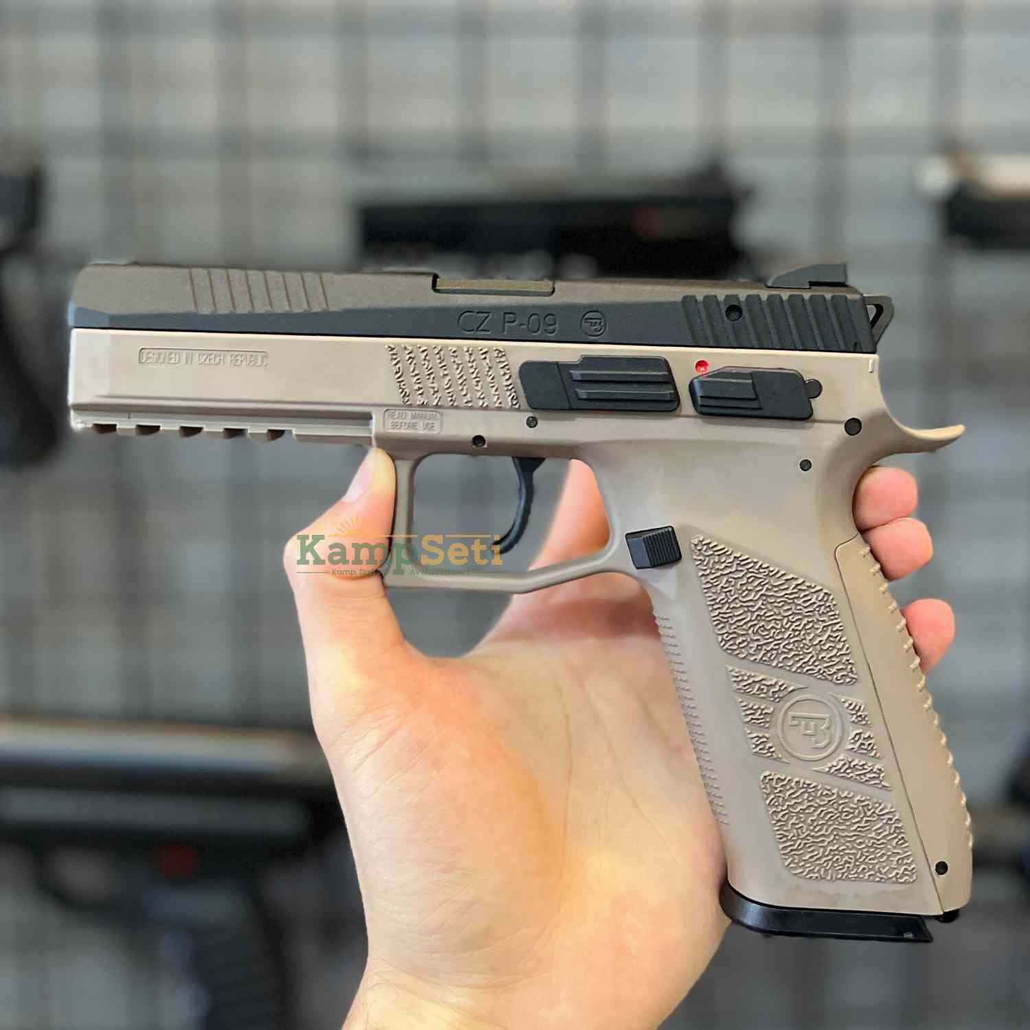 ASG CZ P09 Siyah-Çöl Blowback Airsoft Tabanca