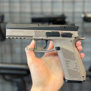 ASG CZ P09 Siyah-Çöl Blowback Airsoft Tabanca