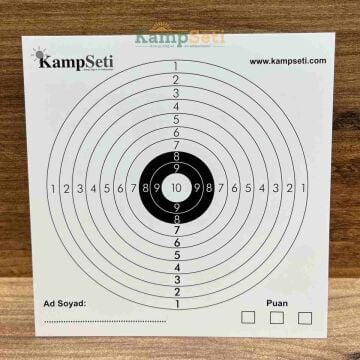 Kamp Seti Hedef Kağıdı 50 Adet 14x14 cm