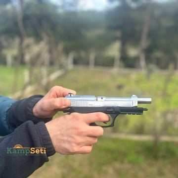 EKOL S P92 Blowback Havalı Tabanca Parlak Beyaz Polimer 4.5 mm