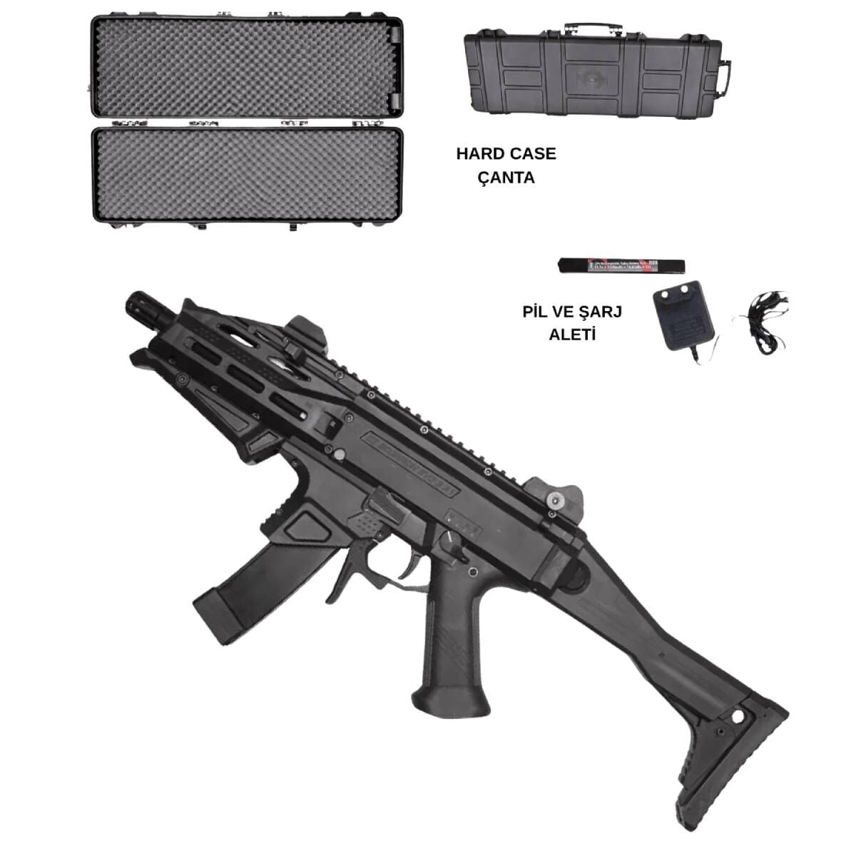 ASG CZ EVO ATEK Airsoft Tüfek Siyah Pro Set