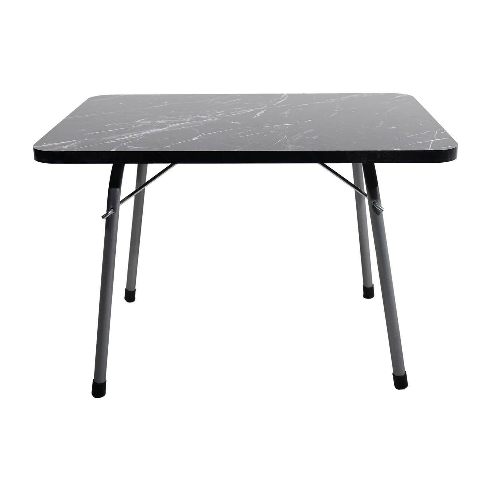 KampSeti Katlanır Kamp Masası Siyah-Taşınabilir Piknik Bahçe Masası ve Sehpa