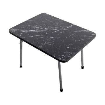 KampSeti Katlanır Kamp Masası Siyah-Taşınabilir Piknik Bahçe Masası ve Sehpa