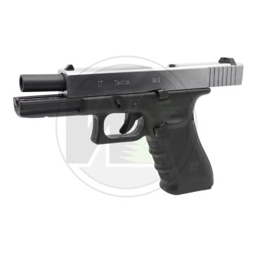 WE Glock 17 Gen4 Gümüş Blowback Airsoft Tabanca Greengas