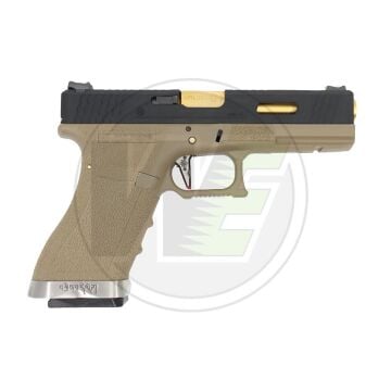 WE Glock 17 T6 Blowback Airsoft Tabanca 6mm Tan