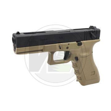 WE Glock 18C Gen 3 Blowback Airsoft Tabanca Tan/Siyah