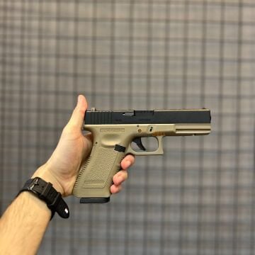 WE Glock 18C Gen 3 Blowback Airsoft Tabanca Tan/Siyah