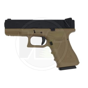 WE Glock 23 Gen3 Blowback Airsoft Tabanca Tan/Siyah