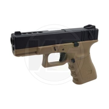 WE Glock 23 Gen3 Blowback Airsoft Tabanca Tan/Siyah