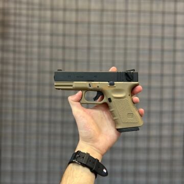 WE Glock 23 Gen3 Blowback Airsoft Tabanca Tan/Siyah