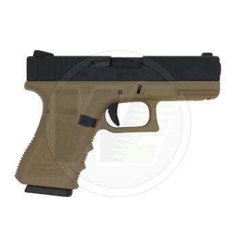 WE Glock 23 Gen3 Blowback Airsoft Tabanca Tan/Siyah