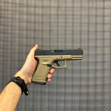 WE Glock 23 Gen3 Blowback Airsoft Tabanca Tan/Siyah