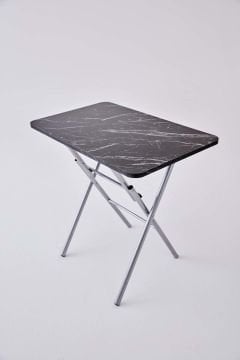 KampSeti 50x80 Katlanır Masa Siyah-Yemek ve Çalışma Masası-Piknik ve Kamp Masası