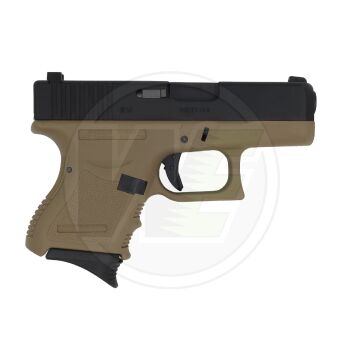 WE Glock 26 Gen3 Tan Blowback Airsoft Tabanca 6mm