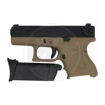 WE Glock 26 Gen3 Tan Blowback Airsoft Tabanca 6mm