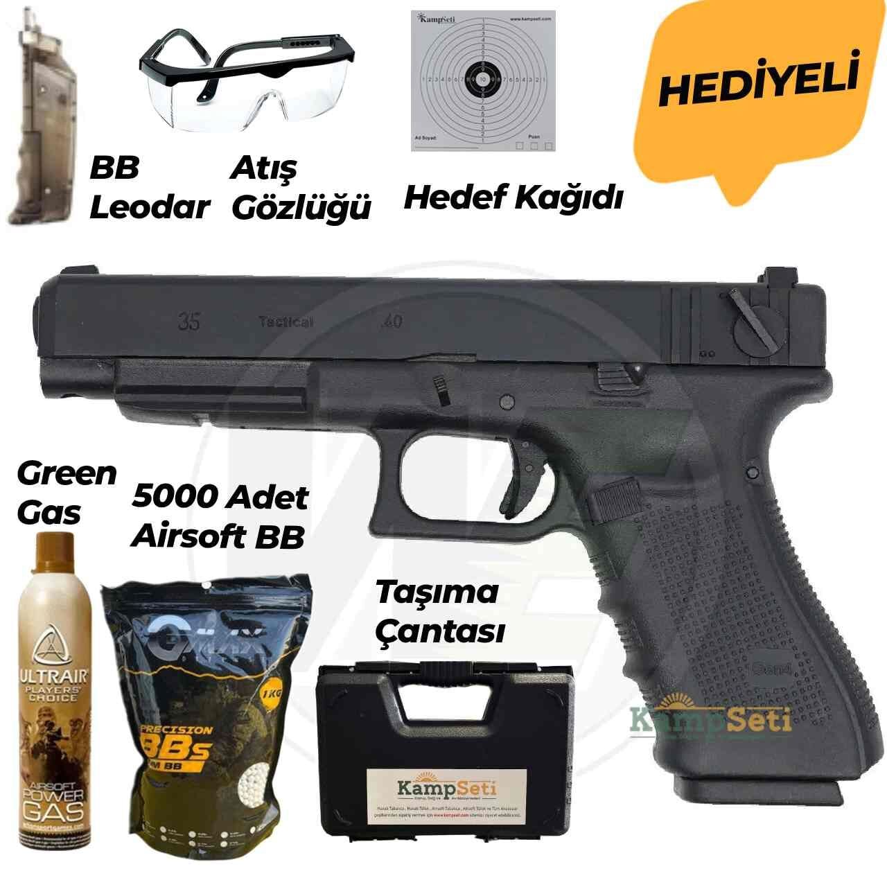 WE Glock 35 Gen4 BK Blowback Airsoft Tabanca 6mm