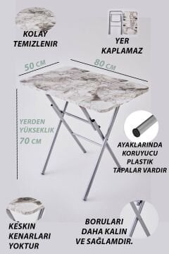 KampSeti 50x80 Katlanır Masa Efes-Yemek ve Çalışma Masası-Piknik ve Kamp Masası