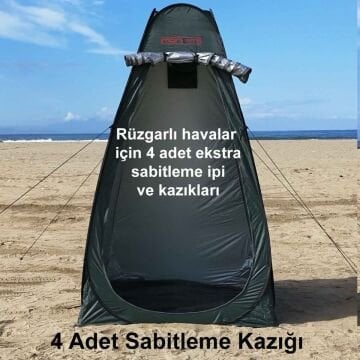 MoniCamp Çok Amaçlı Kamp WC Duş Giyinme Çadırı Zemin Matlı