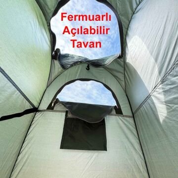 MoniCamp Çok Amaçlı Kamp WC Duş Giyinme Çadırı Zemin Matlı