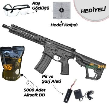 ICS Airsoft MK18 RIII S3 Airsoft Tüfek EMG X Daniel Defense DD4 Siyah