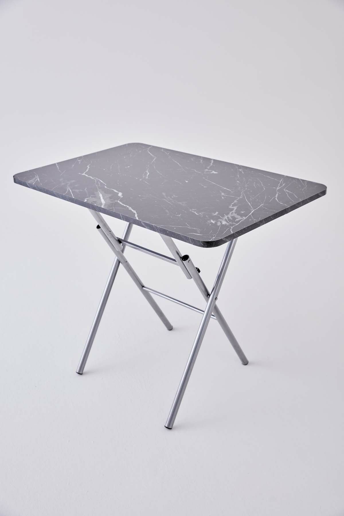 KampSeti 60x90 Katlanır Masa Siyah-Yemek ve Çalışma Masası-Piknik ve Kamp Masası