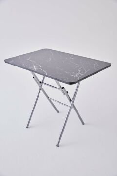 KampSeti 60x90 Katlanır Masa Siyah-Yemek ve Çalışma Masası-Piknik ve Kamp Masası