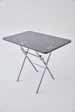 KampSeti 60x90 Katlanır Masa Siyah-Yemek ve Çalışma Masası-Piknik ve Kamp Masası
