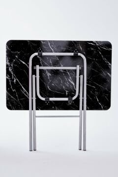 KampSeti 60x90 Katlanır Masa Siyah-Yemek ve Çalışma Masası-Piknik ve Kamp Masası