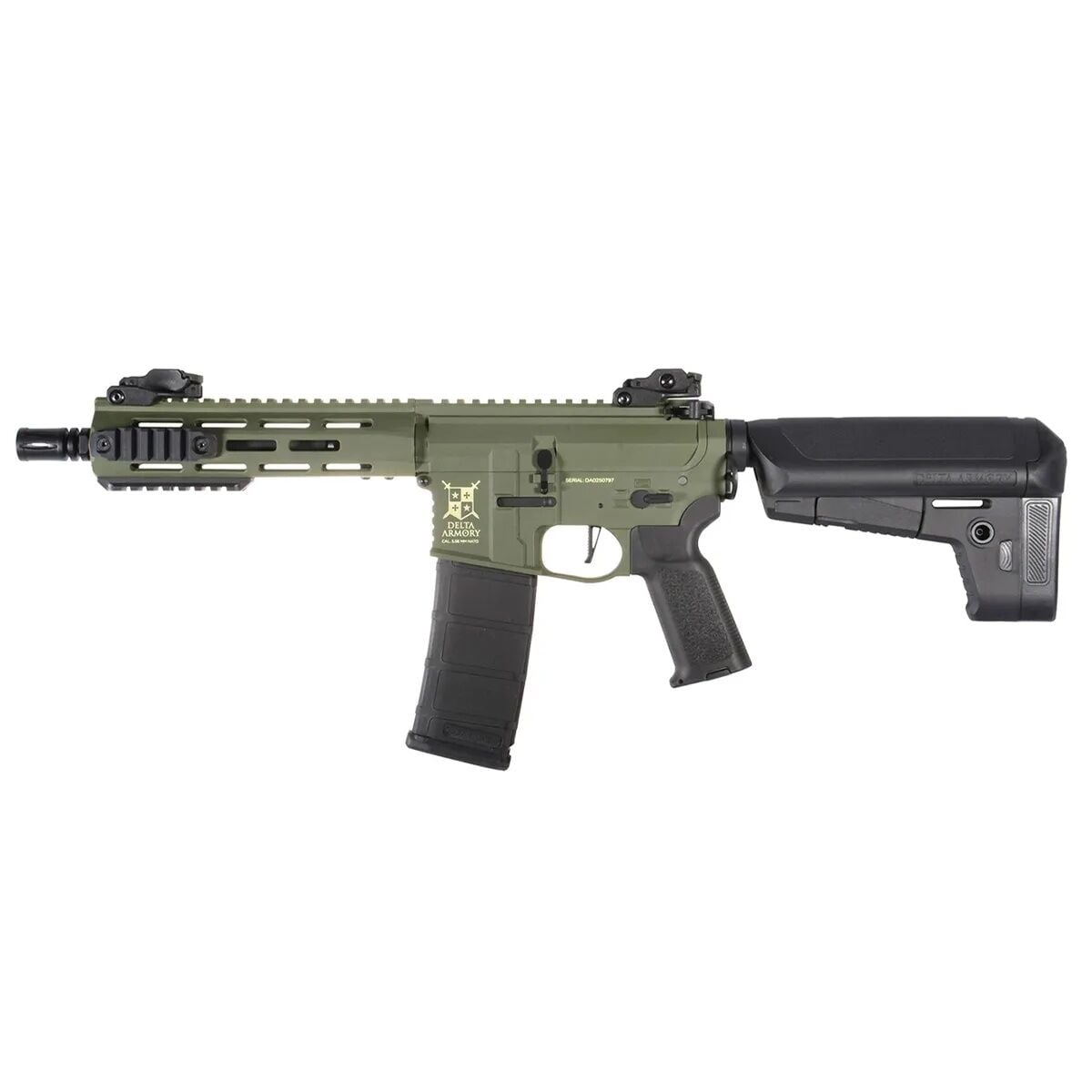 Delta Armory M4 AR15 M-LOK 8'' Charlie Haki Airsoft Tüfek