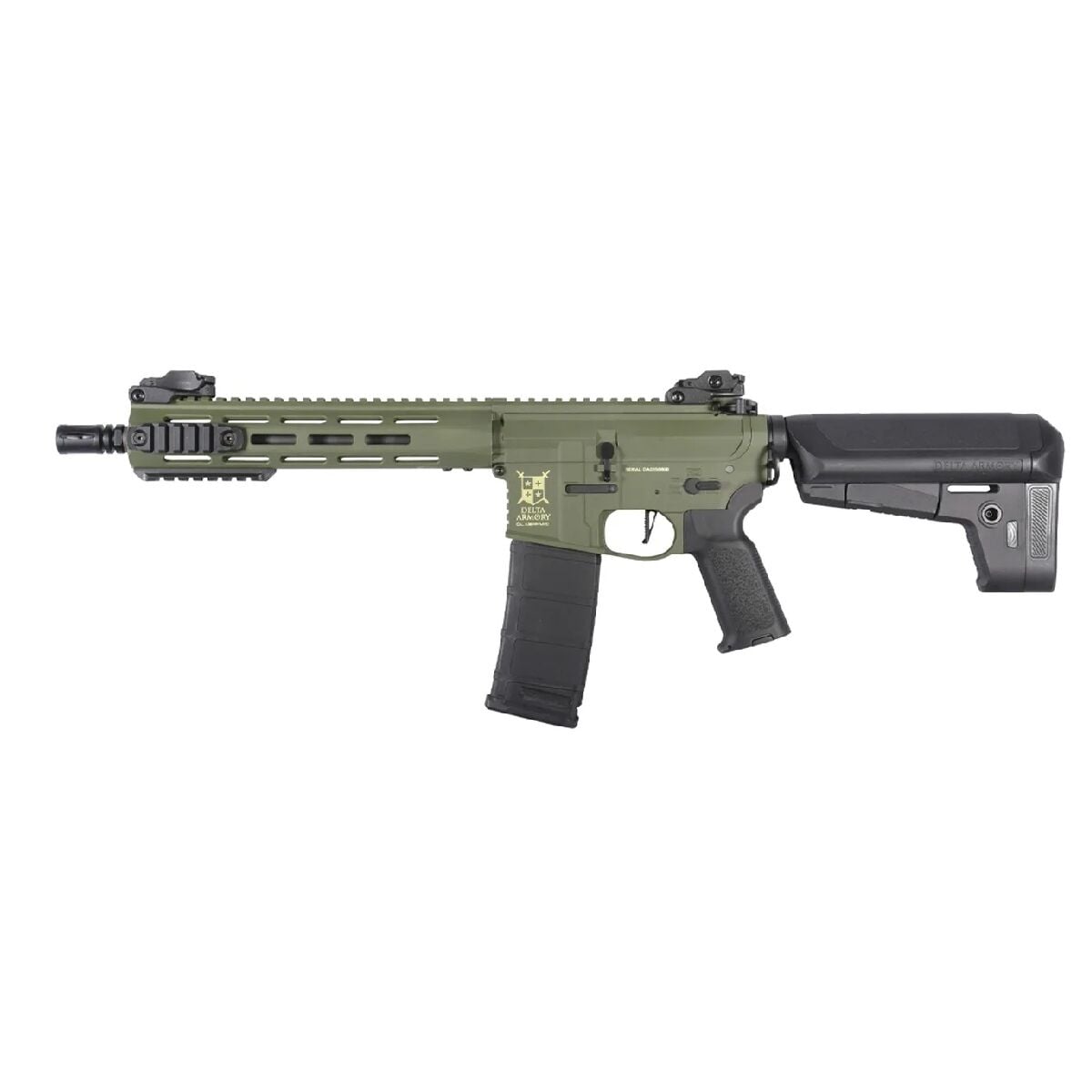Delta Armory M4 AR15 M-LOK 10'' Charlie Haki Airsoft Tüfek