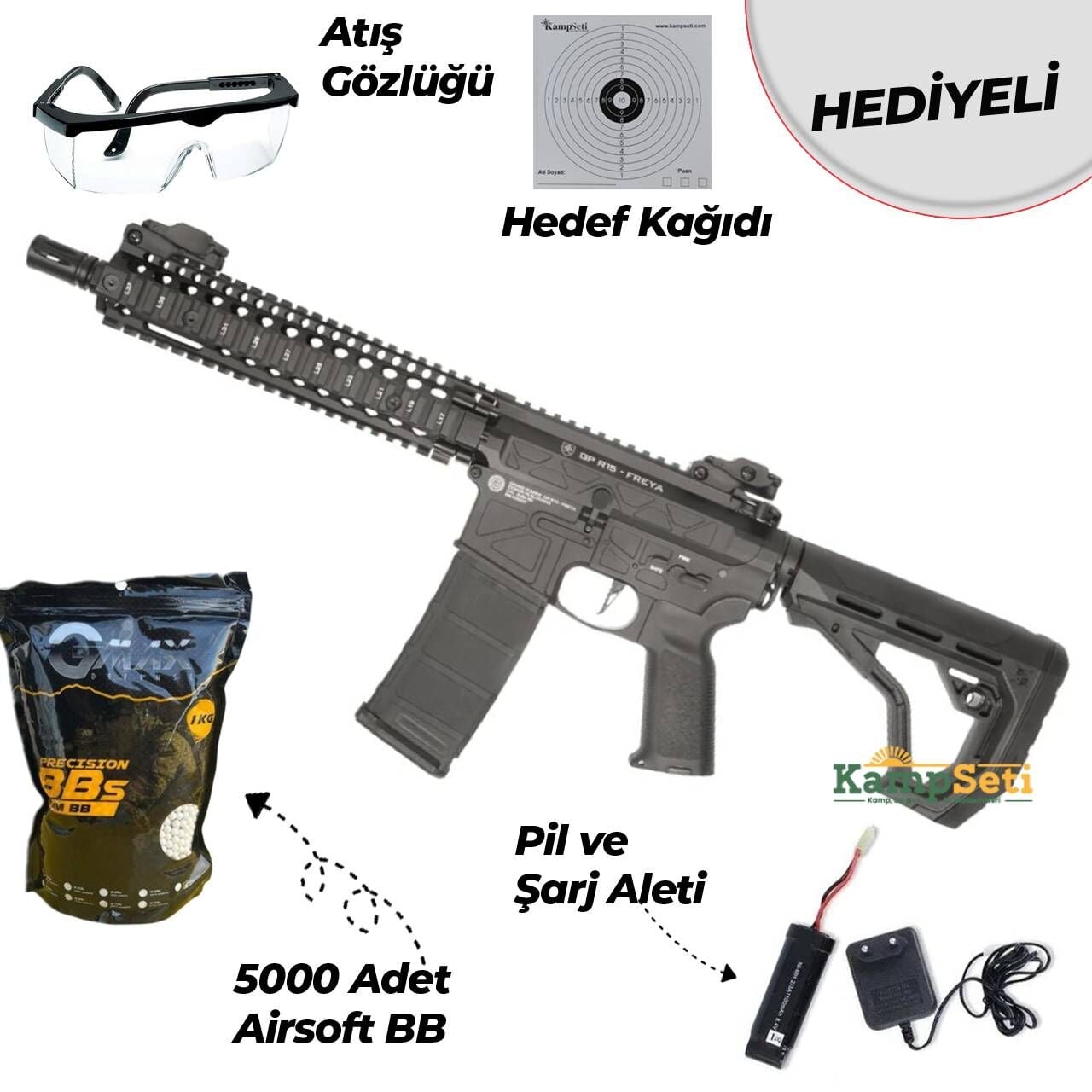 Delta Armory FREYA R15 MK18 Siyah Airsoft Tüfek