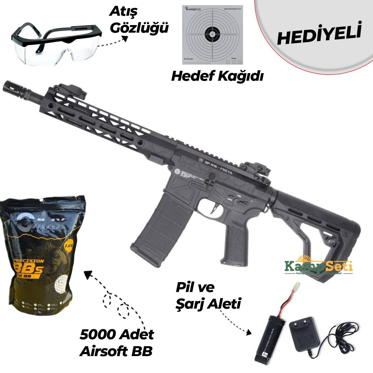 Delta Armory FREYA R15 M-LOK 10'' Siyah Airsoft Tüfek