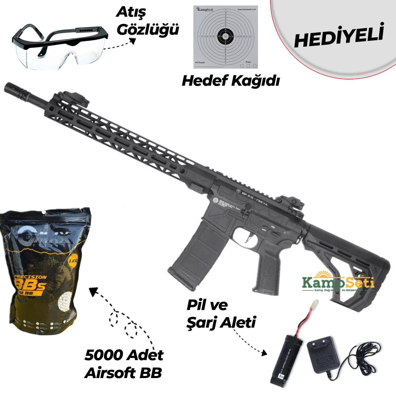Delta Armory FREYA R15 M-LOK 14'' Siyah Airsoft Tüfek